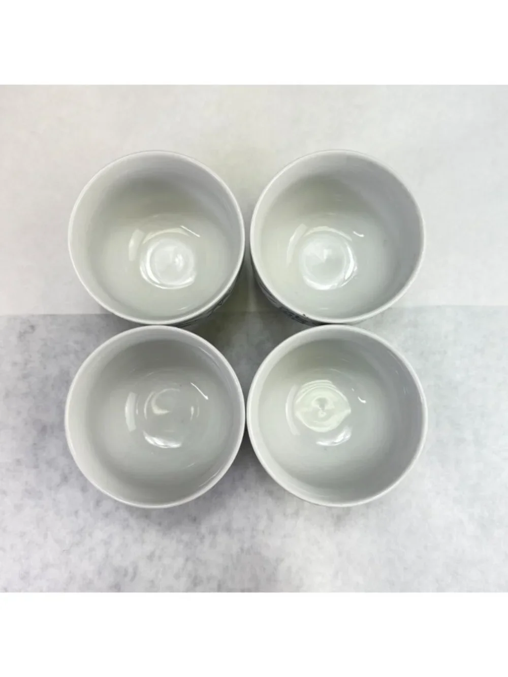 Vintage Porcelain Asian Motif Teapot With 4 Cups Made In Japan
